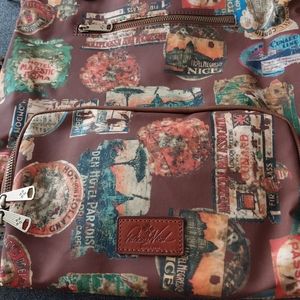 Patricia Nash NWT Coated Canvas Trapani Convertible Backpack